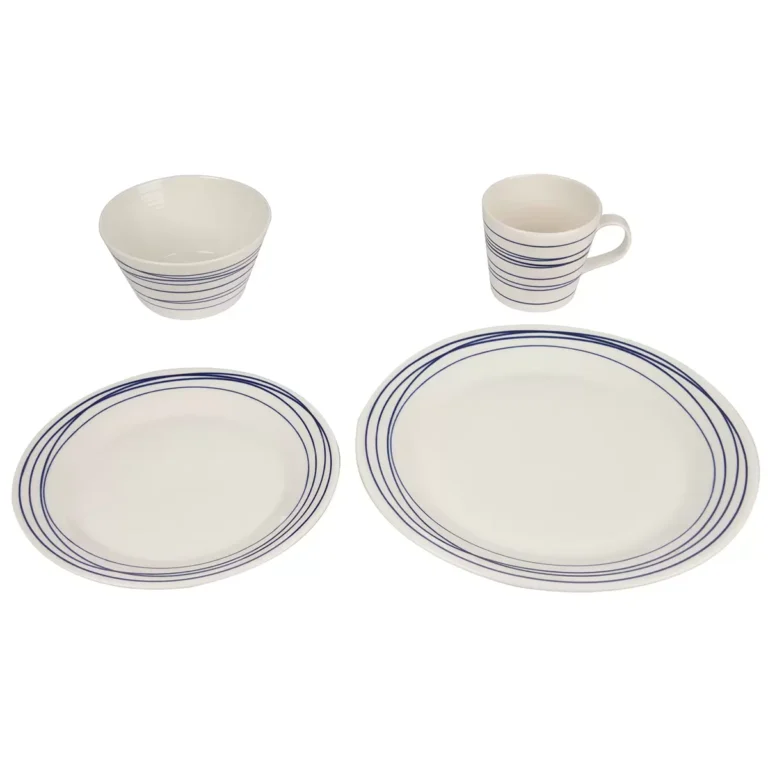 Royal Doulton Pacific Blue Lines Dinnerware Set 16 piece