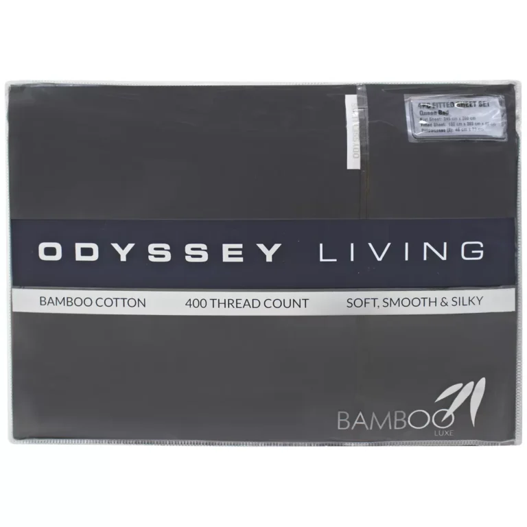 Odyssey Living 400 Thread Count Bamboo 4 Piece Sheet Set Queen