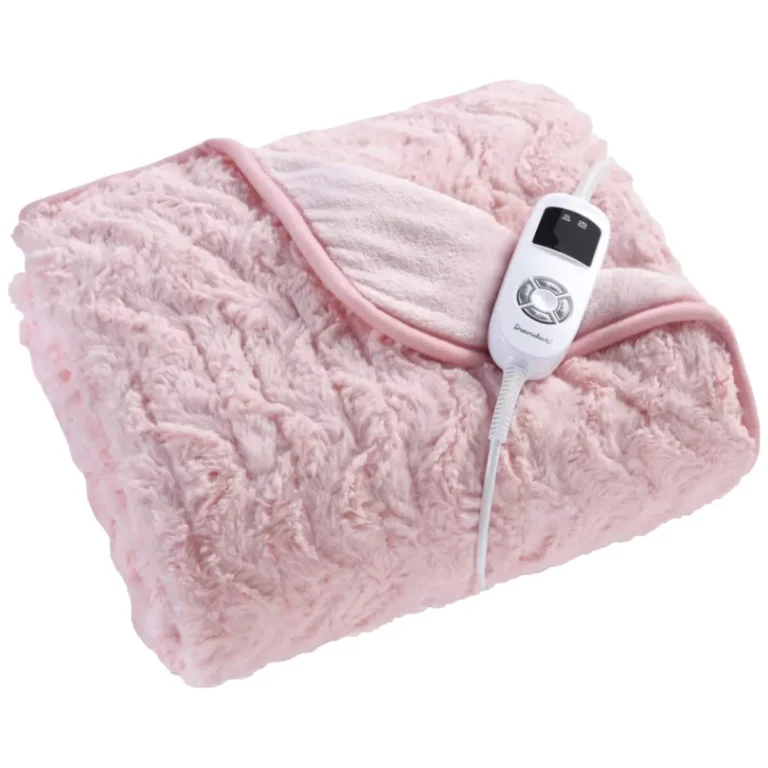 Dreamaker Faux Fur Heated Throw 500gsm