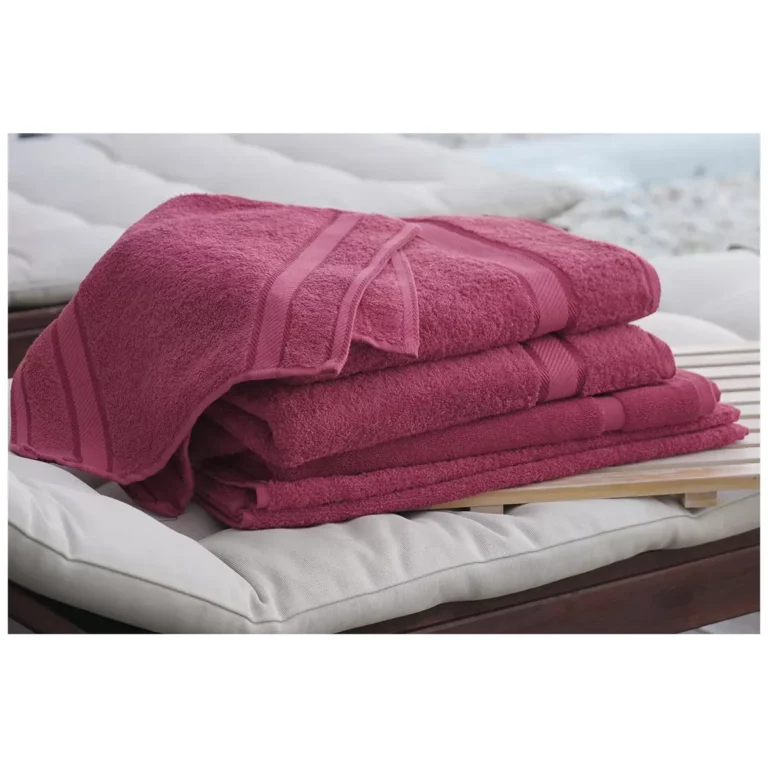 Kingtex Plain Dyed Combed Cotton Bath Sheet Set 7 Piece