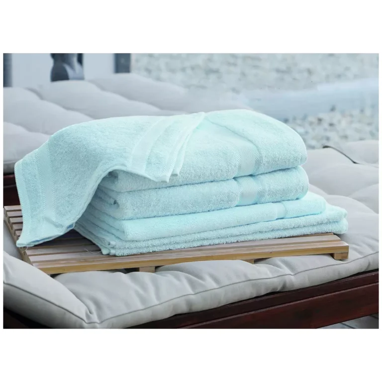 Kingtex Plain Dyed Combed Cotton Bath Sheet Set 7 Piece