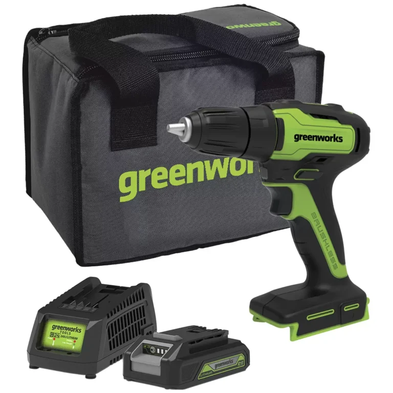 Greenworks 24V Brushless Drill Kit with Battery and Charger