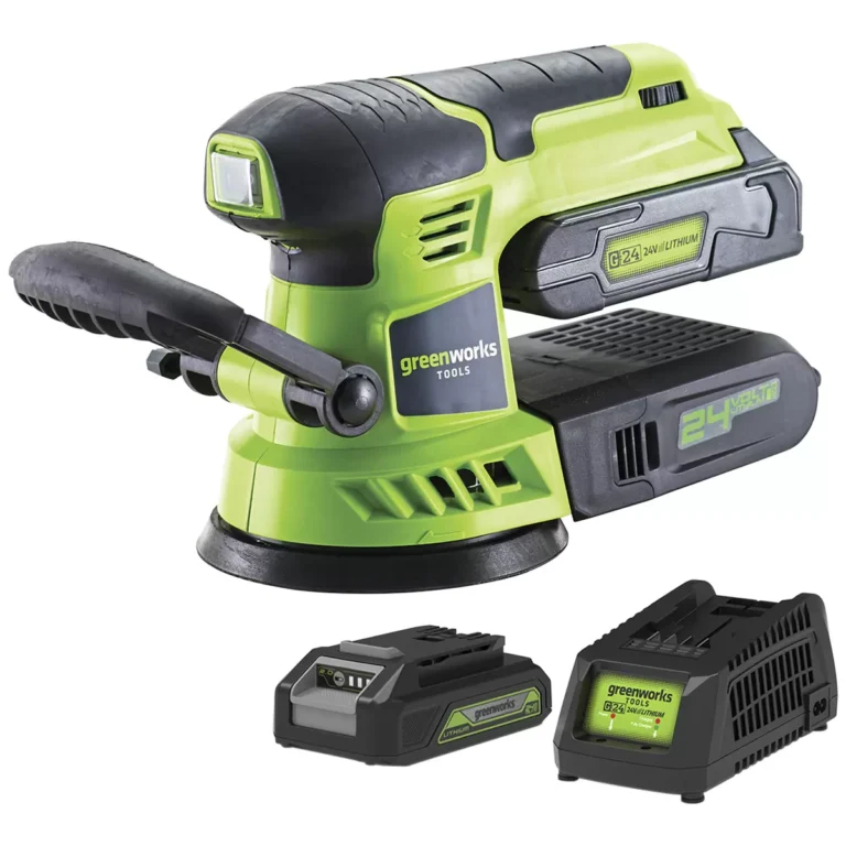 Greenworks Orbital Sander with Battery and Charger