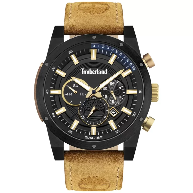 Timberland Sherbrook Black Dial Leather Men's Watch TDWJF2001801