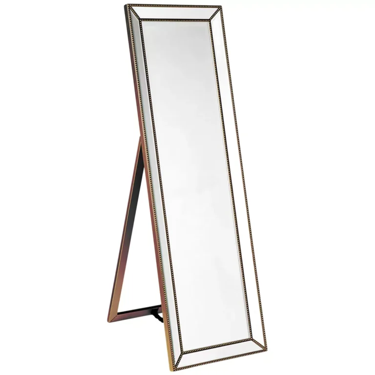 CAFE Lighting & Living Zeta Cheval Mirror Antique Gold