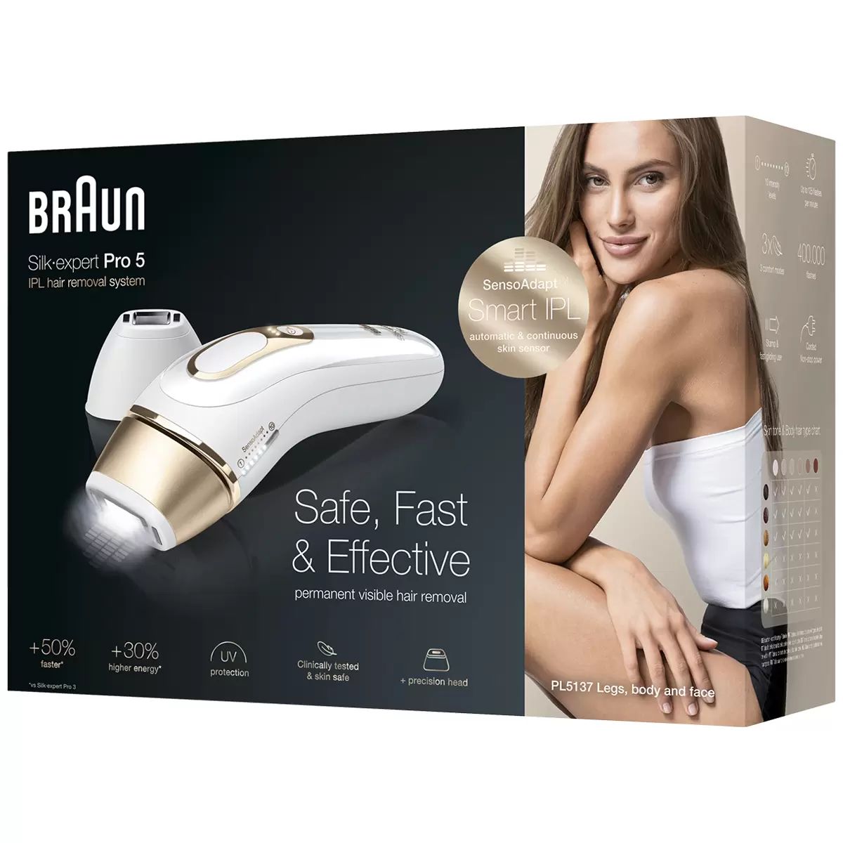 Braun IPL Silk Expert Pro 5 Permanent Visible Hair Removal