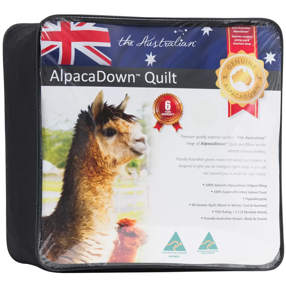 Mig Textiles Alpaca Down Quilt - Single