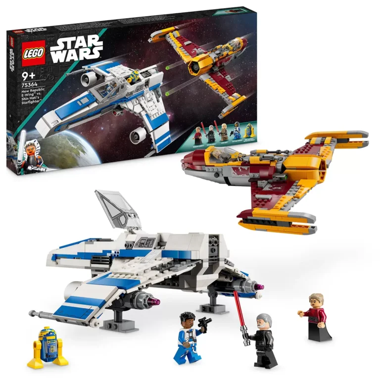 LEGO Star Wars New Republic E-Wing vs. Shin Hati’s Starfighter 75364