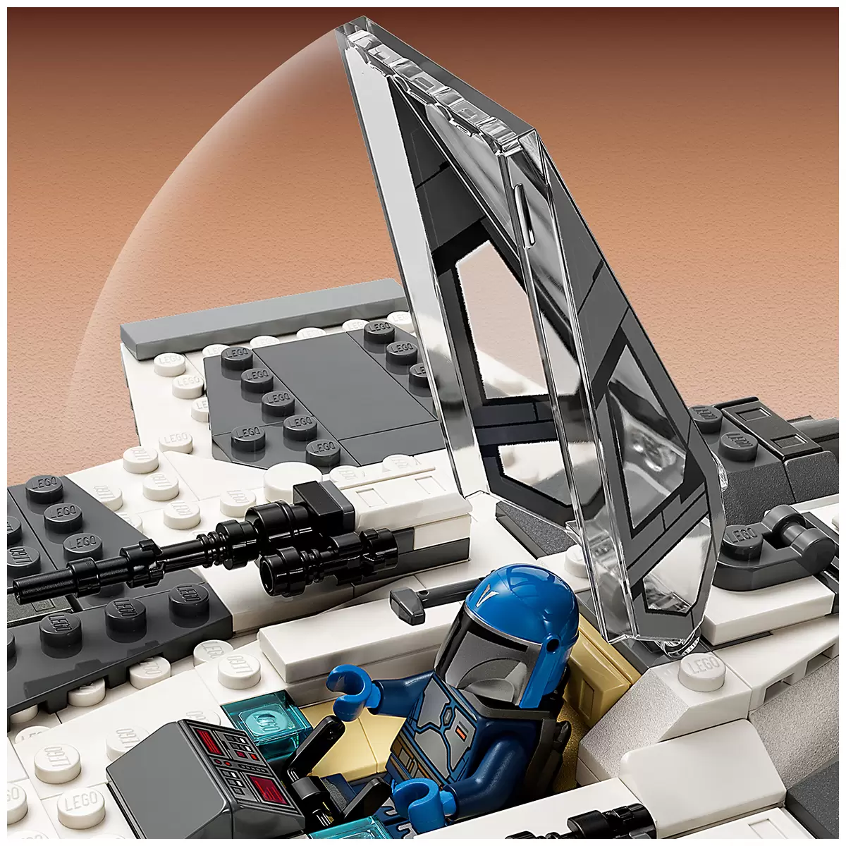 Lego mandalorian fang fighter vs. tie inter