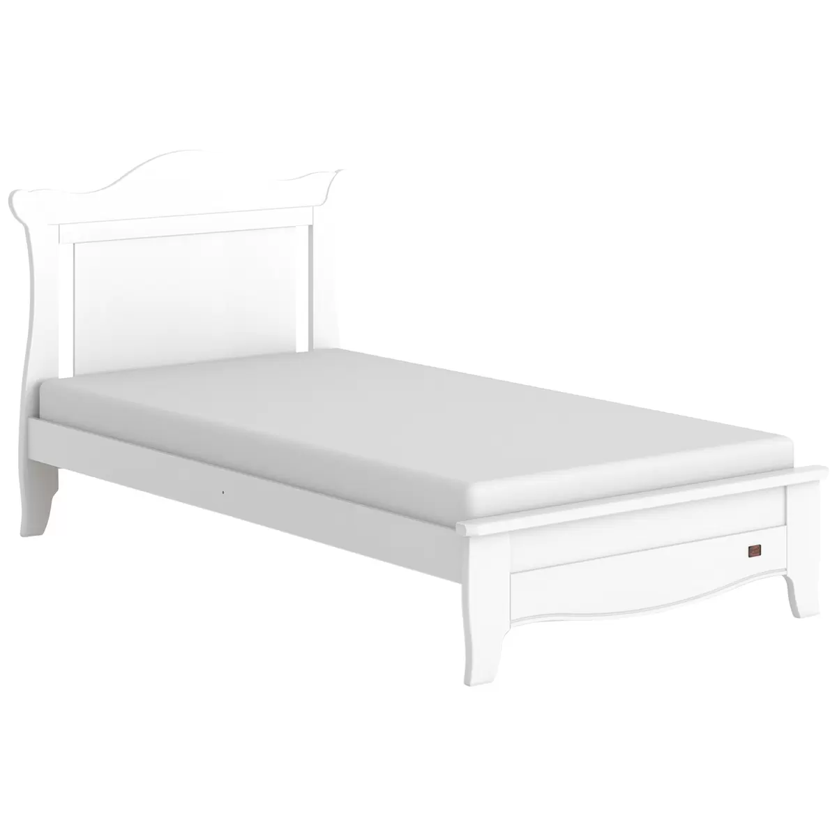 Boori Waratah Sleigh King Single Bed White