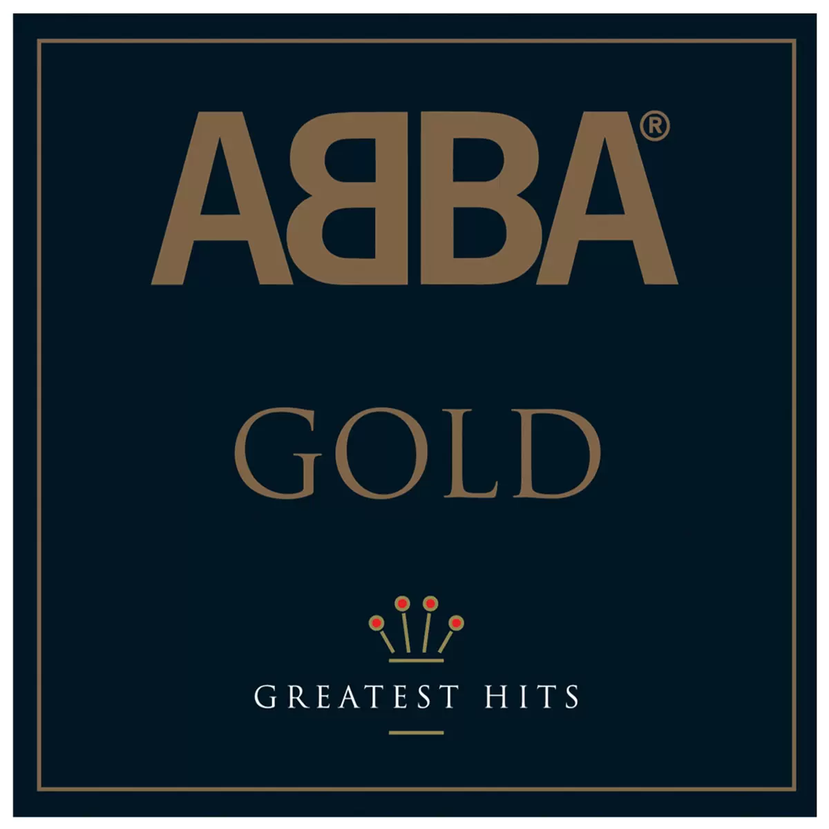 Framed Abba Gold Double Vinyl Album Art/