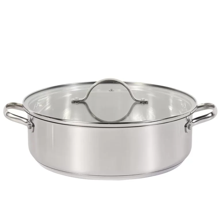 Mon Chateau Stainless Steel Sauteuse Pan With Lid 28 cm