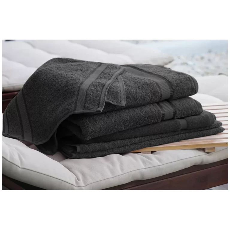 Kingtex Plain Dyed Combed Cotton Bath Sheet Set 7 Piece