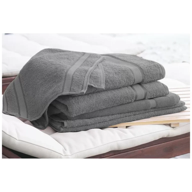 Kingtex Plain Dyed Combed Cotton Bath Sheet Set 7 Piece