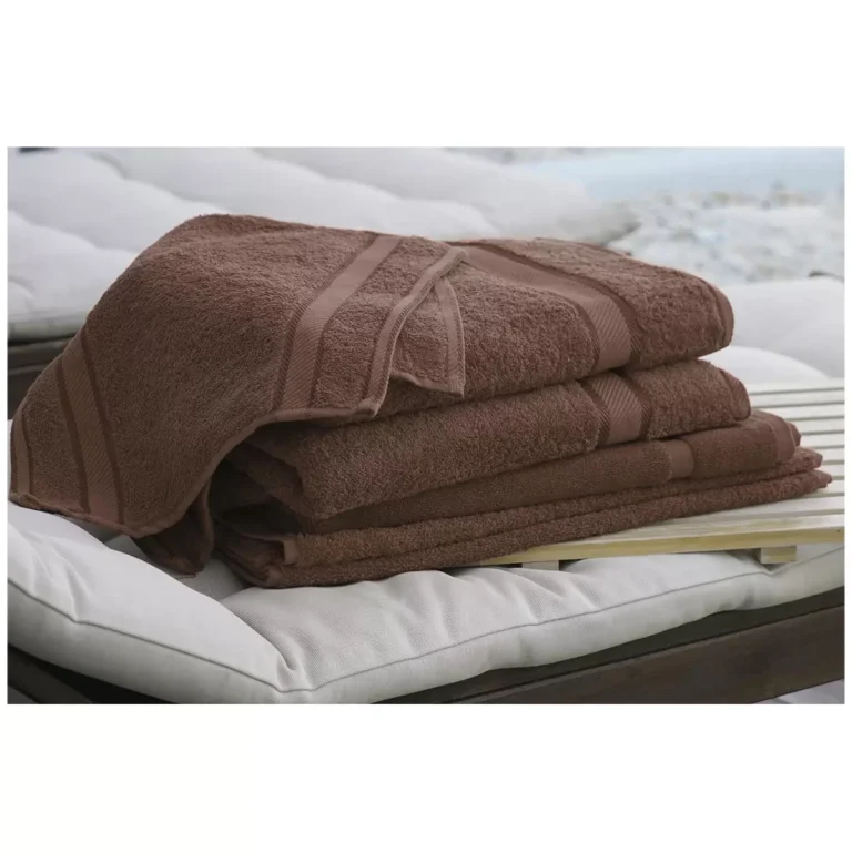 Kingtex Plain Dyed Combed Cotton Bath Sheet Set 7 Piece