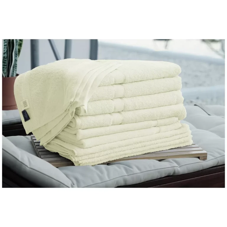 Kingtex Plain Dyed Combed Cotton Bath Sheet Set 14 Piece