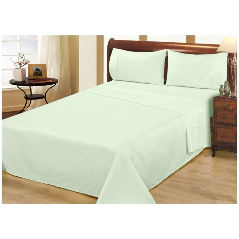 Ramesses 1000 Thread Count Pima Cotton Narrow Stripe King Sheet Set Meon