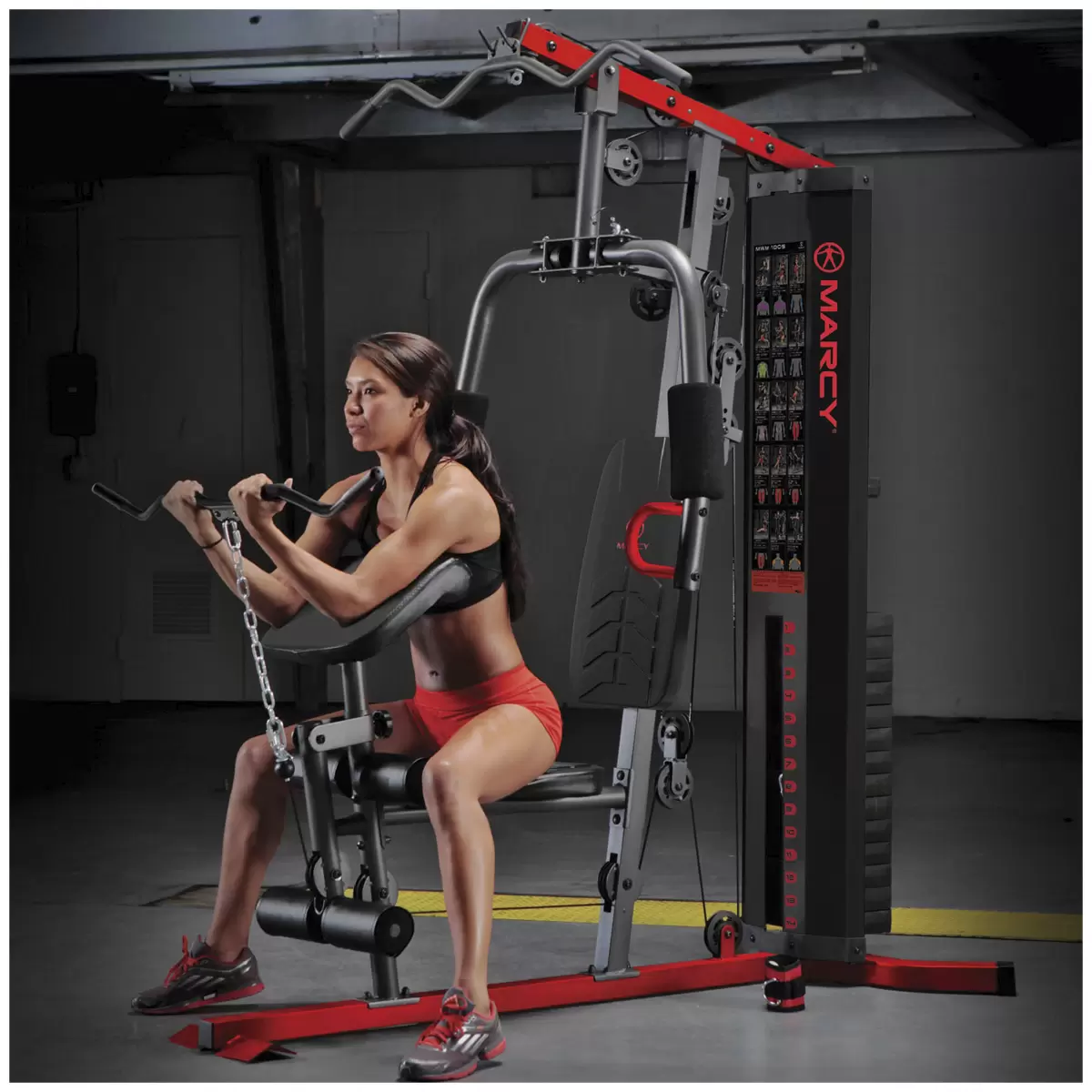 Marcy Home Gym System 68kg Black Red