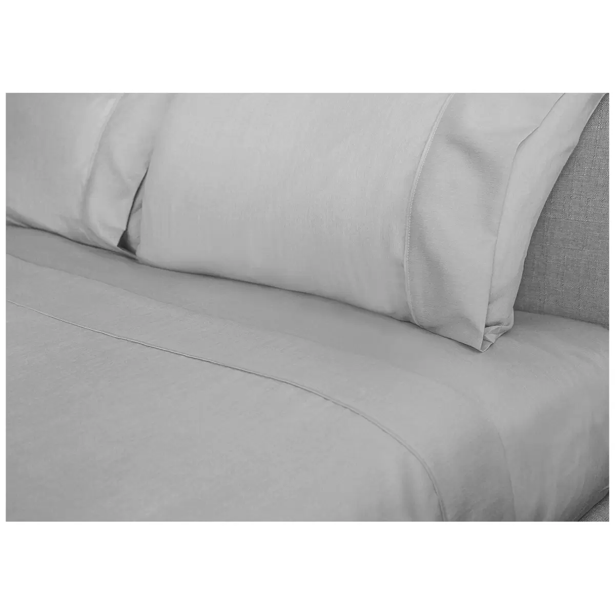 Kingtex Bamboo Cooling 2000TC Sheet Set Double - Silver