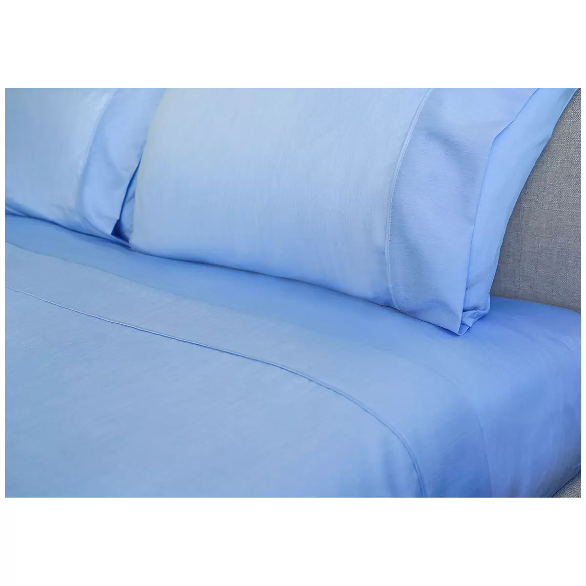 Kingtex Bamboo Cooling 2000TC Sheet Set King Single - Steel Blue