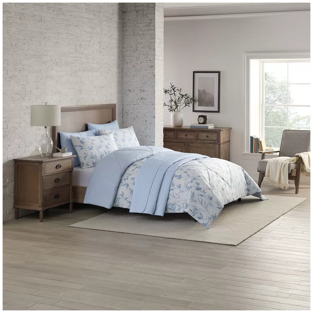 Adorn Home Comforter Set King 6 Piece Emilia