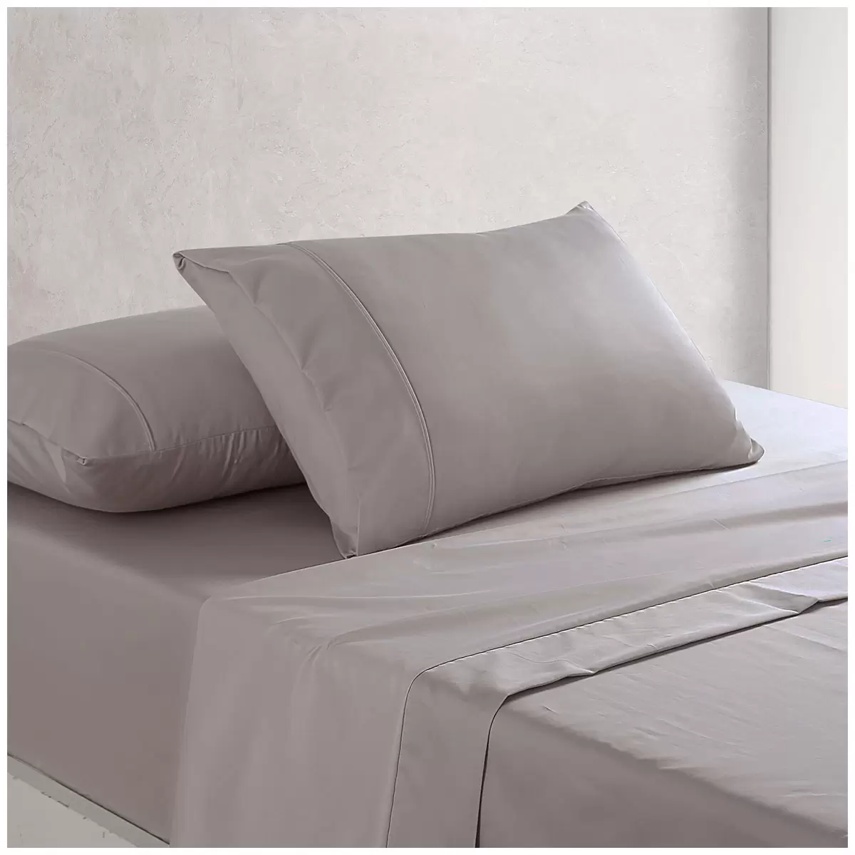 Onkaparinga Cotton Rich 1500TC Sheet Set Queen 4 Piece Grey