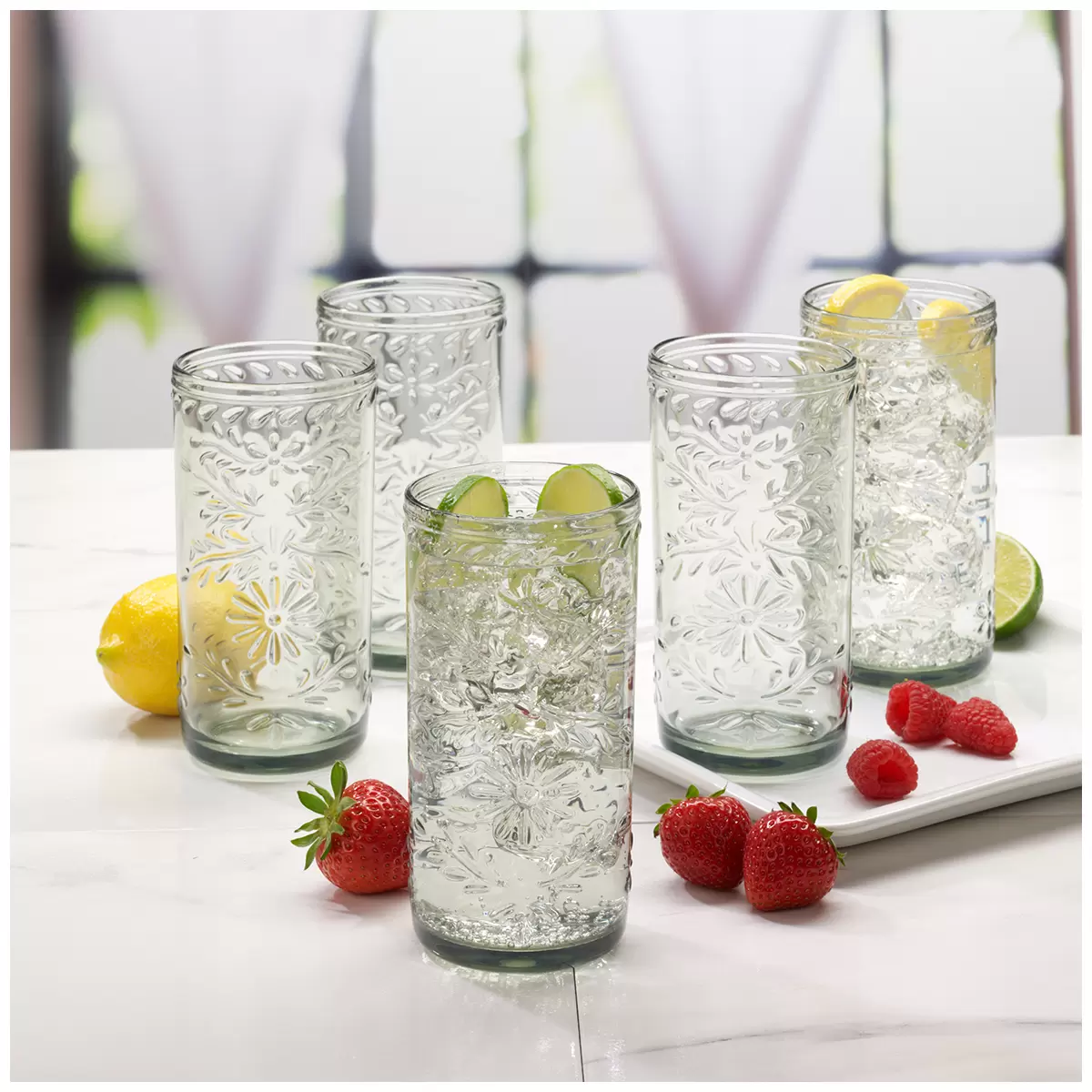 Jia Wei Tritan Tumblers 8 Pack x 680ml Clear