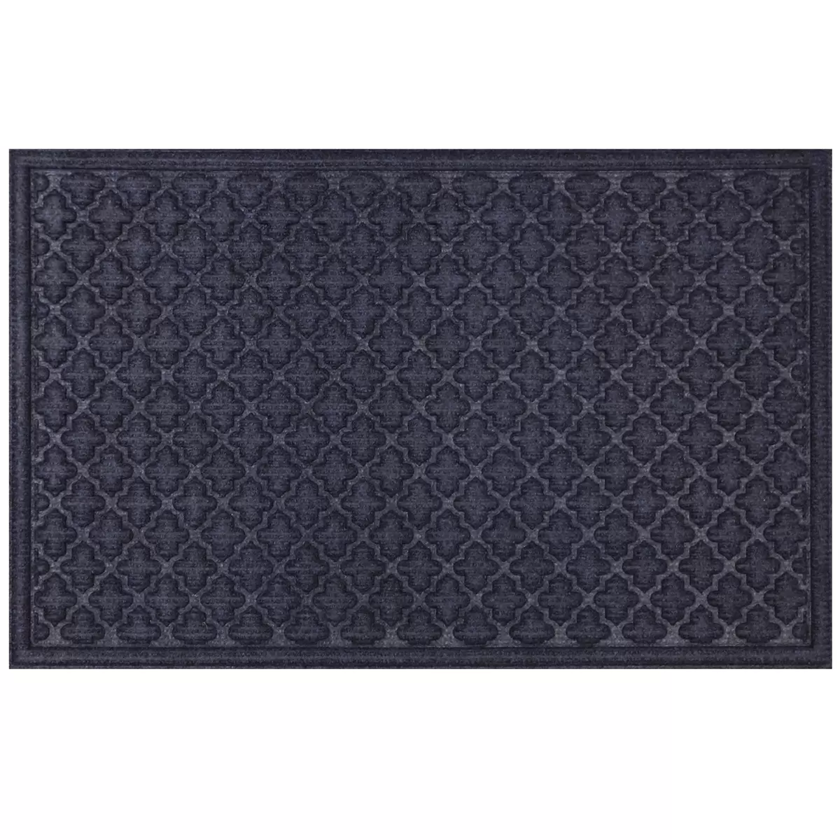 STEPGUARD Door Mat 61cm x 91cm Charcoal Cobalt Blue