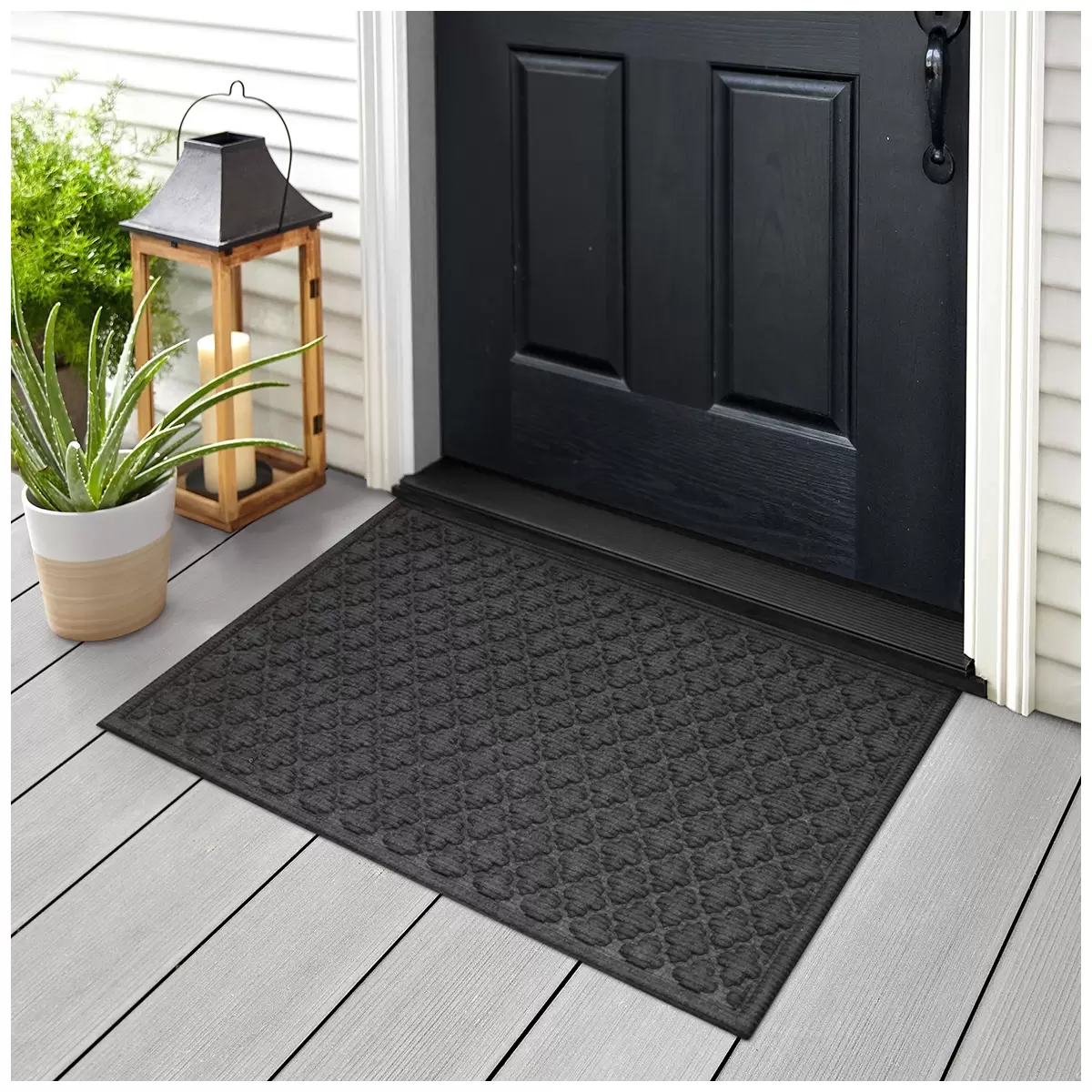 STEPGUARD Door Mat 61cm x 91cm Charcoal Grey