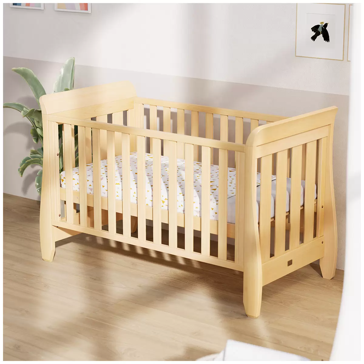 Boori Waratah Sleigh Jasmine Cot Bed