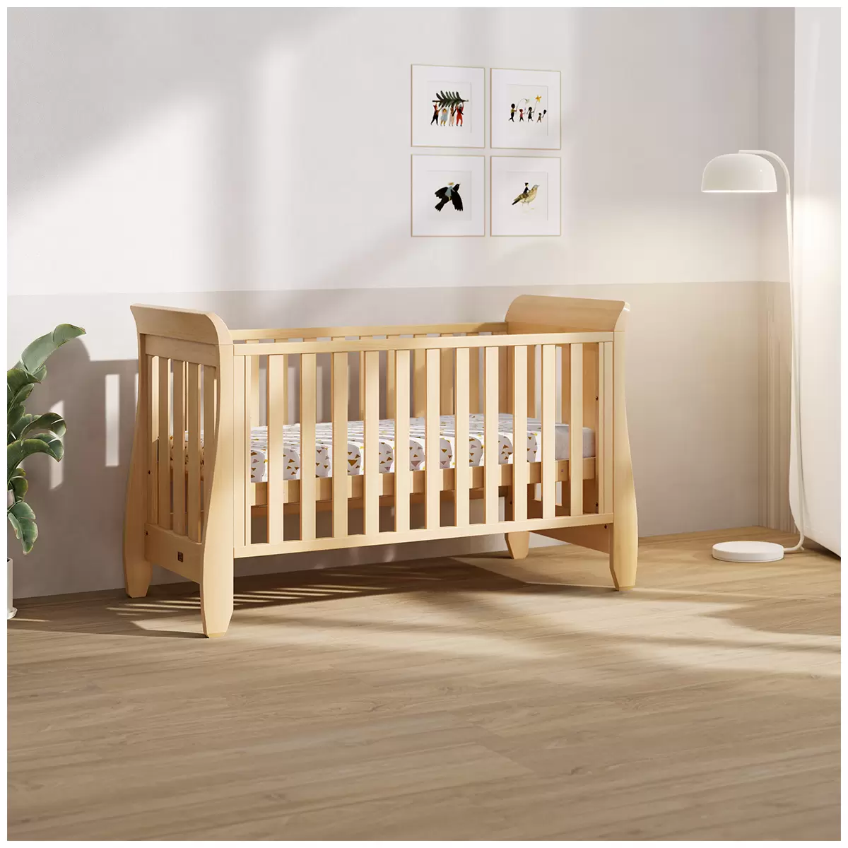 Boori Waratah Sleigh Jasmine Cot Bed