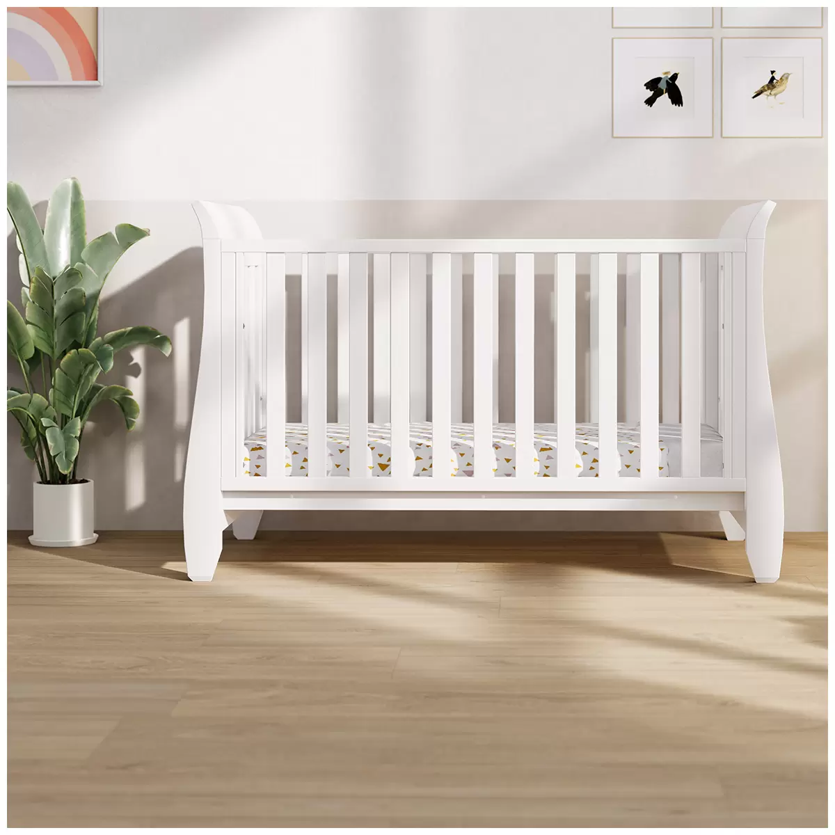 Boori Waratah Sleigh Jasmine Cot Bed