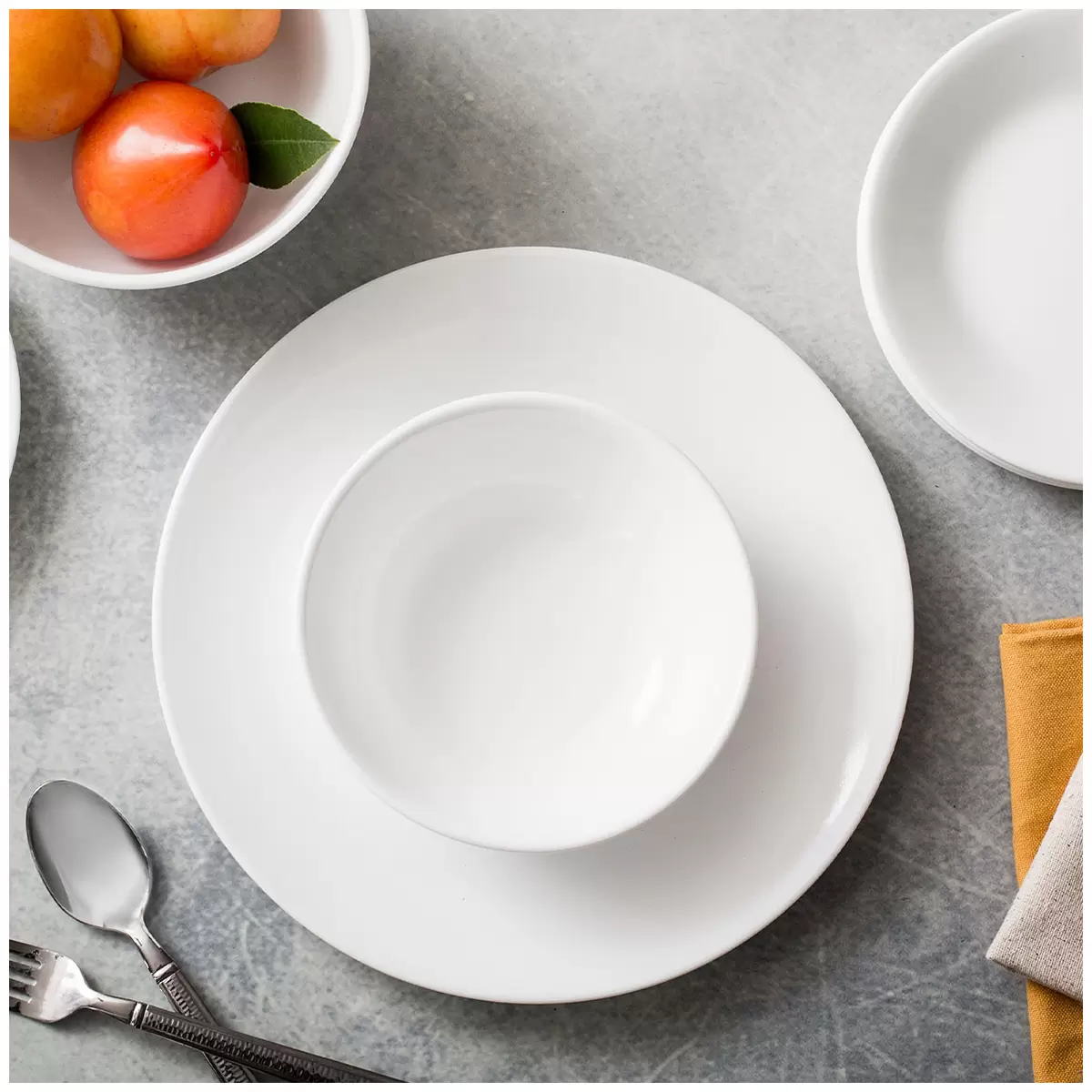 Corelle Classic White Dinnerware 16 Piece Set