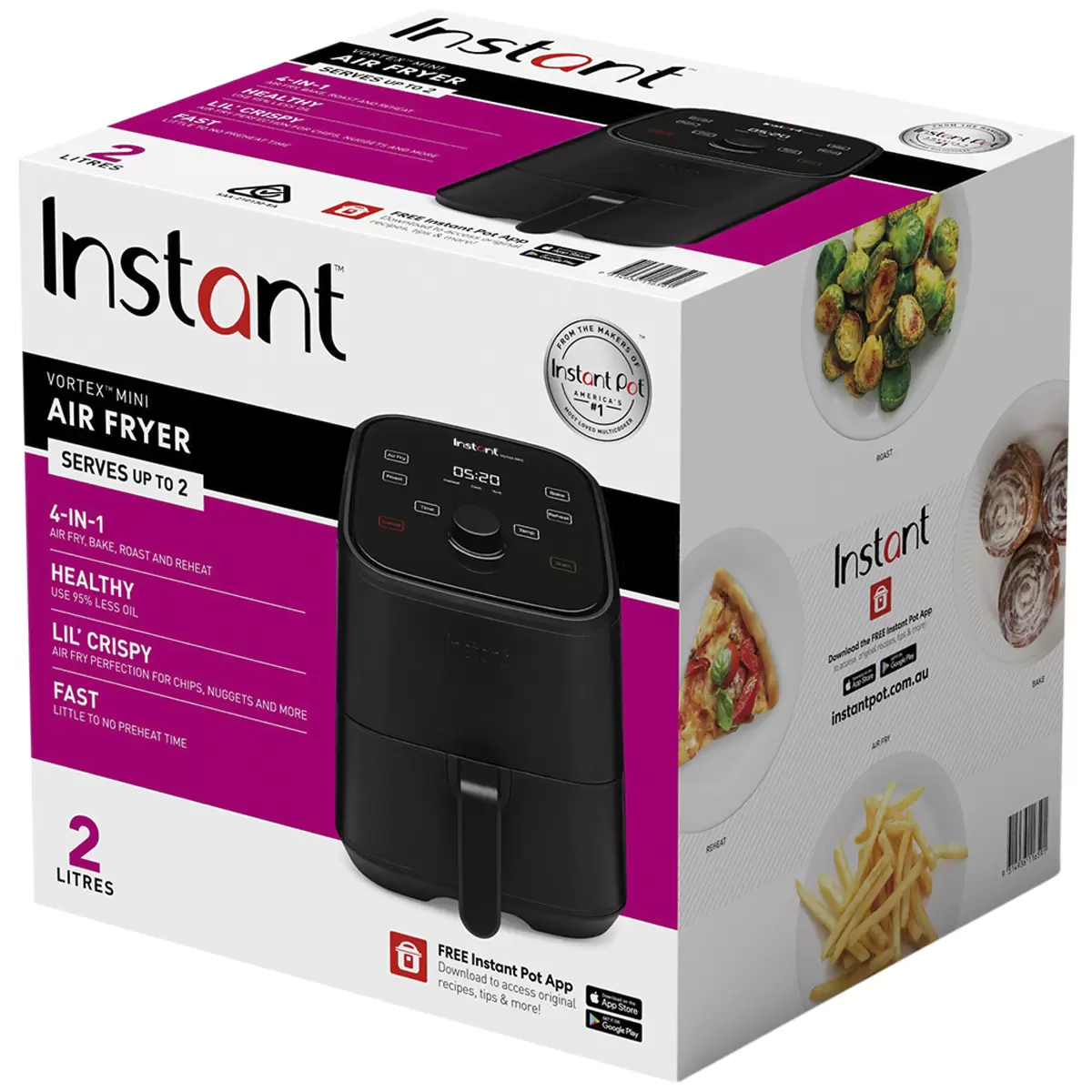 Instant Vortex Mini Air Fryer 2L Black