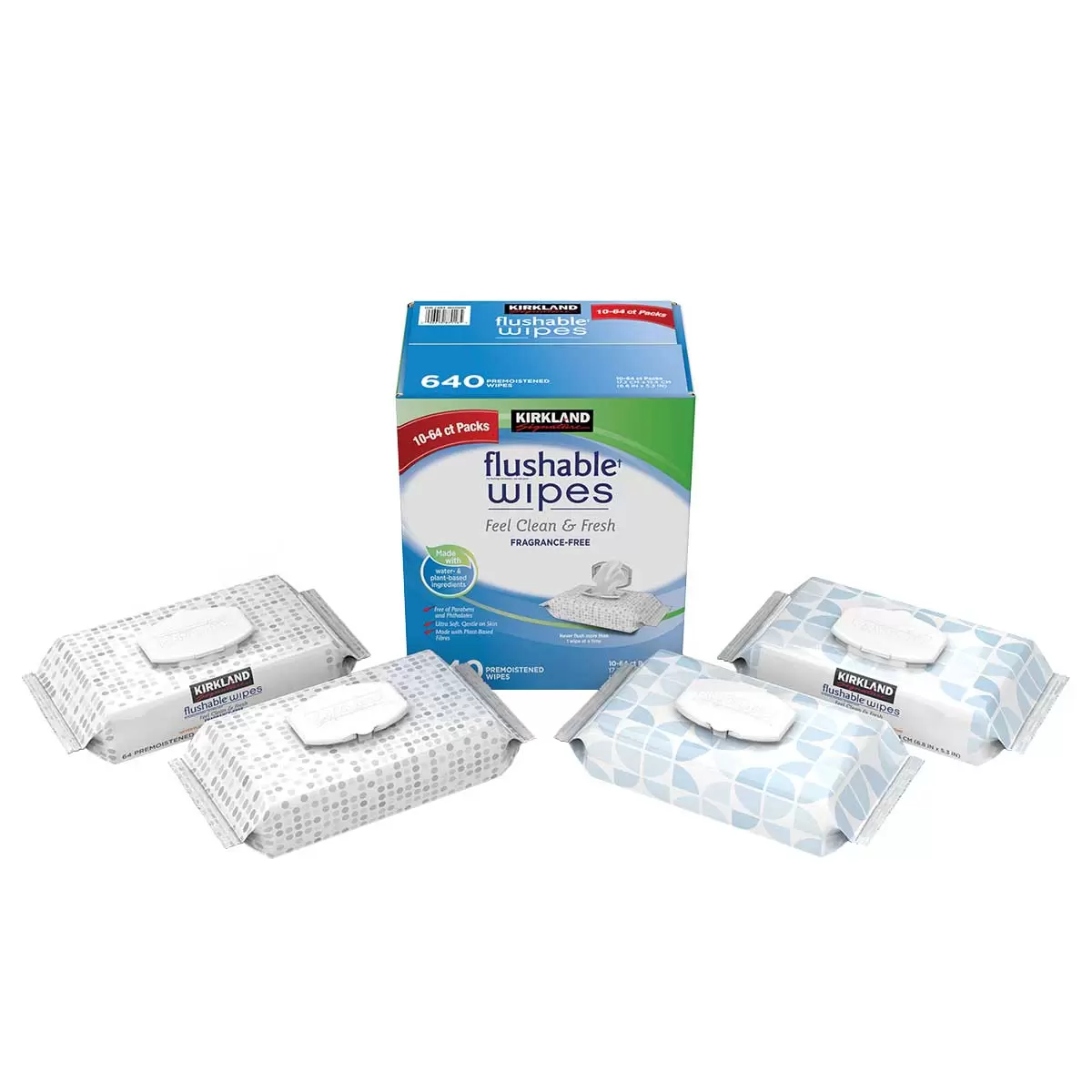 Kirkland Signature Flushable Wipes 640 Count