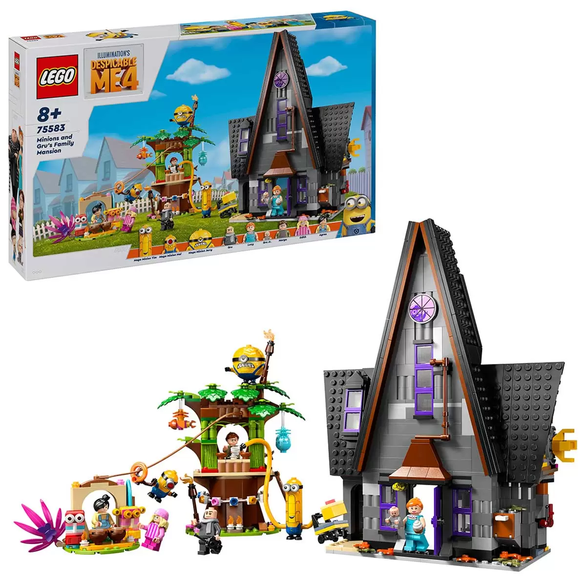 LEGO PT IP 2 2024 Orange Minions and Gru's Family Mansion 75583