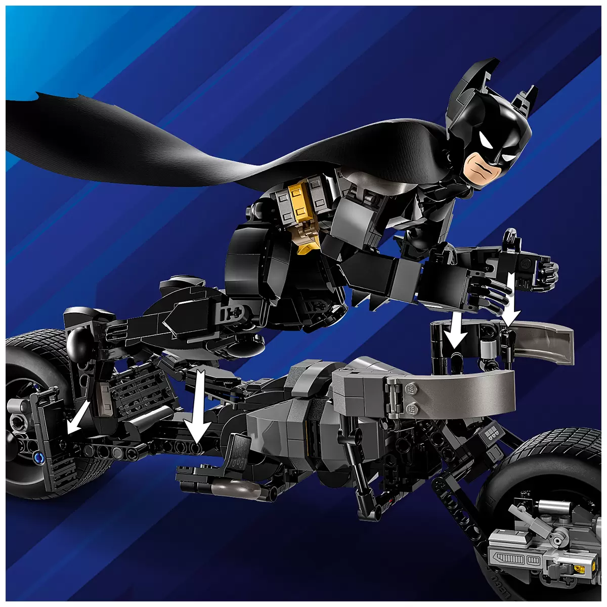 LEGO Super Heroes DC Batman Construction Figure And The Bat-Pod Bike 76273">