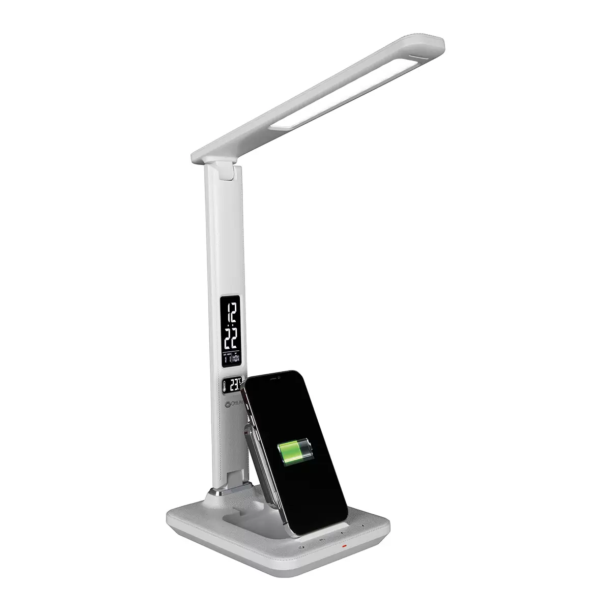 Ottlite LED Desk Lamp with Extendible Wireless Charging Base/