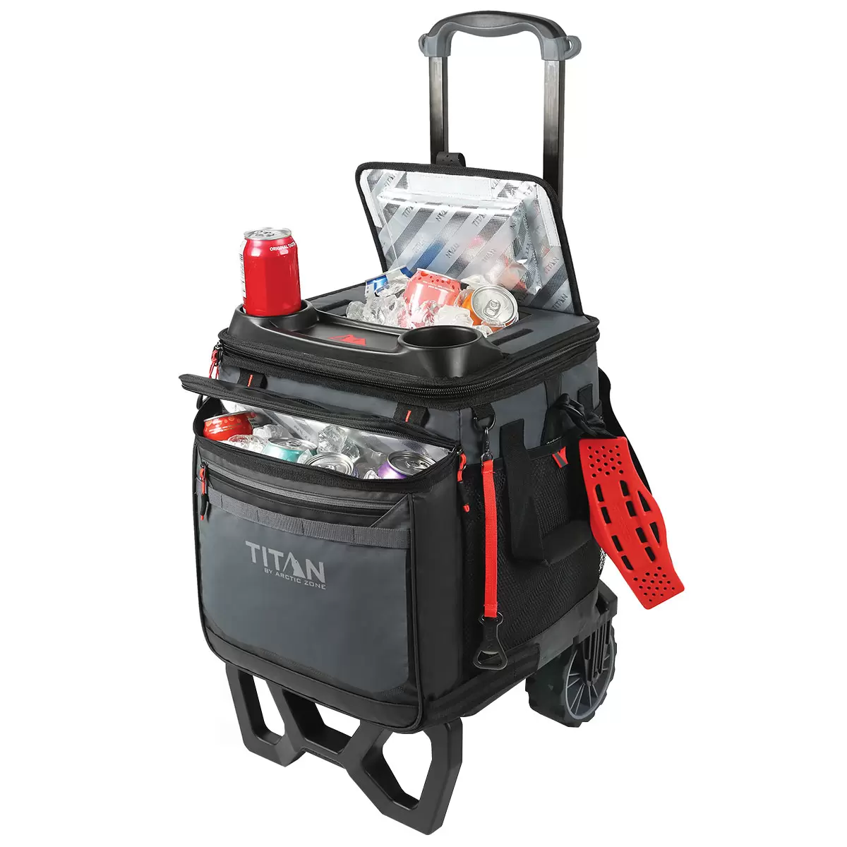 Titan 60 Can Rolling Cooler With Cart