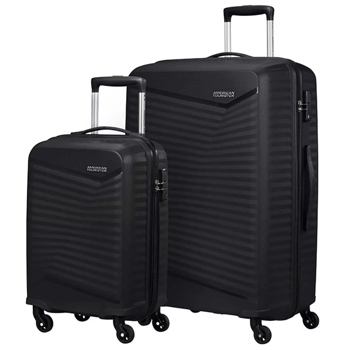 American Tourister Jet Driver 2.0 Luggage 2 Piece Set Black