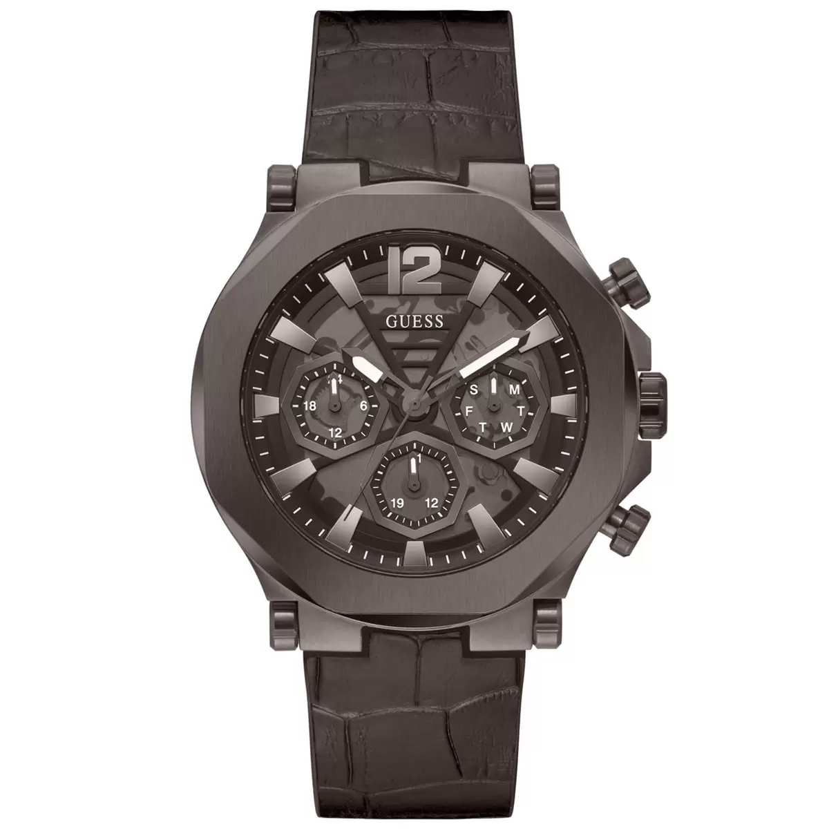 GUESS Edge Chocolate Brown Men's Watch GW0492G2