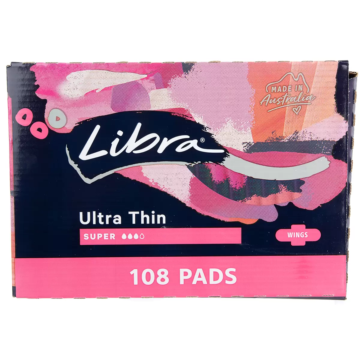 Libra Ultra Thin Super Pads With Wings 108 Pack