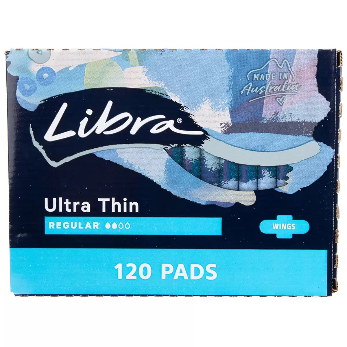 Libra Ultrathin Regular Pads With Wings 120 Pack