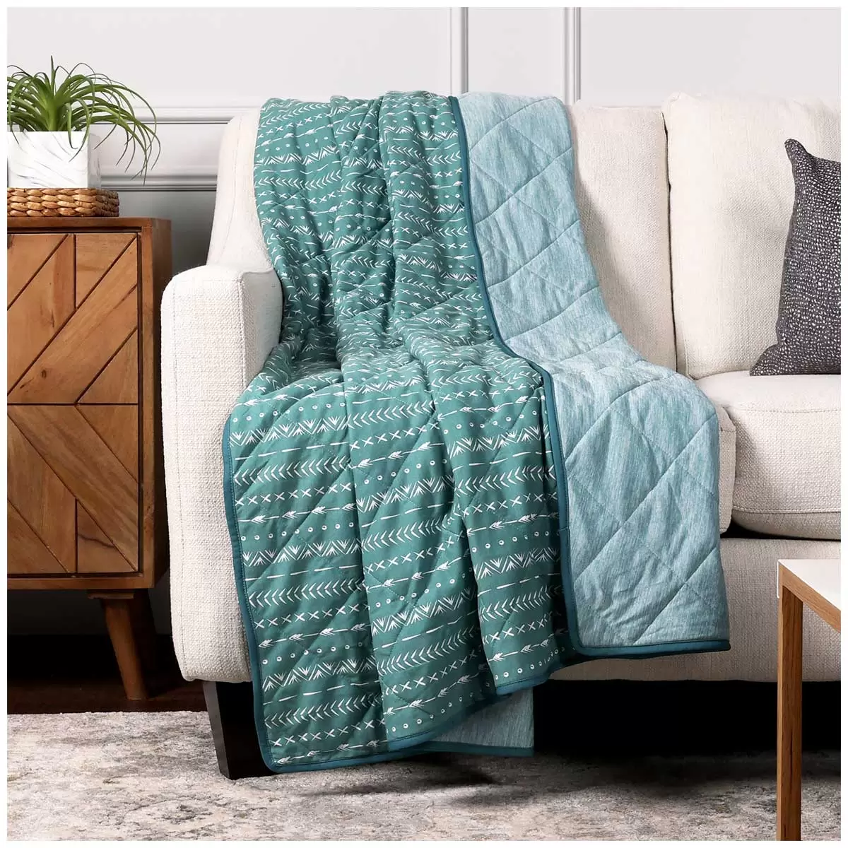 Life Comfort Reversible Cooling Throw 152 x 177cm Blue