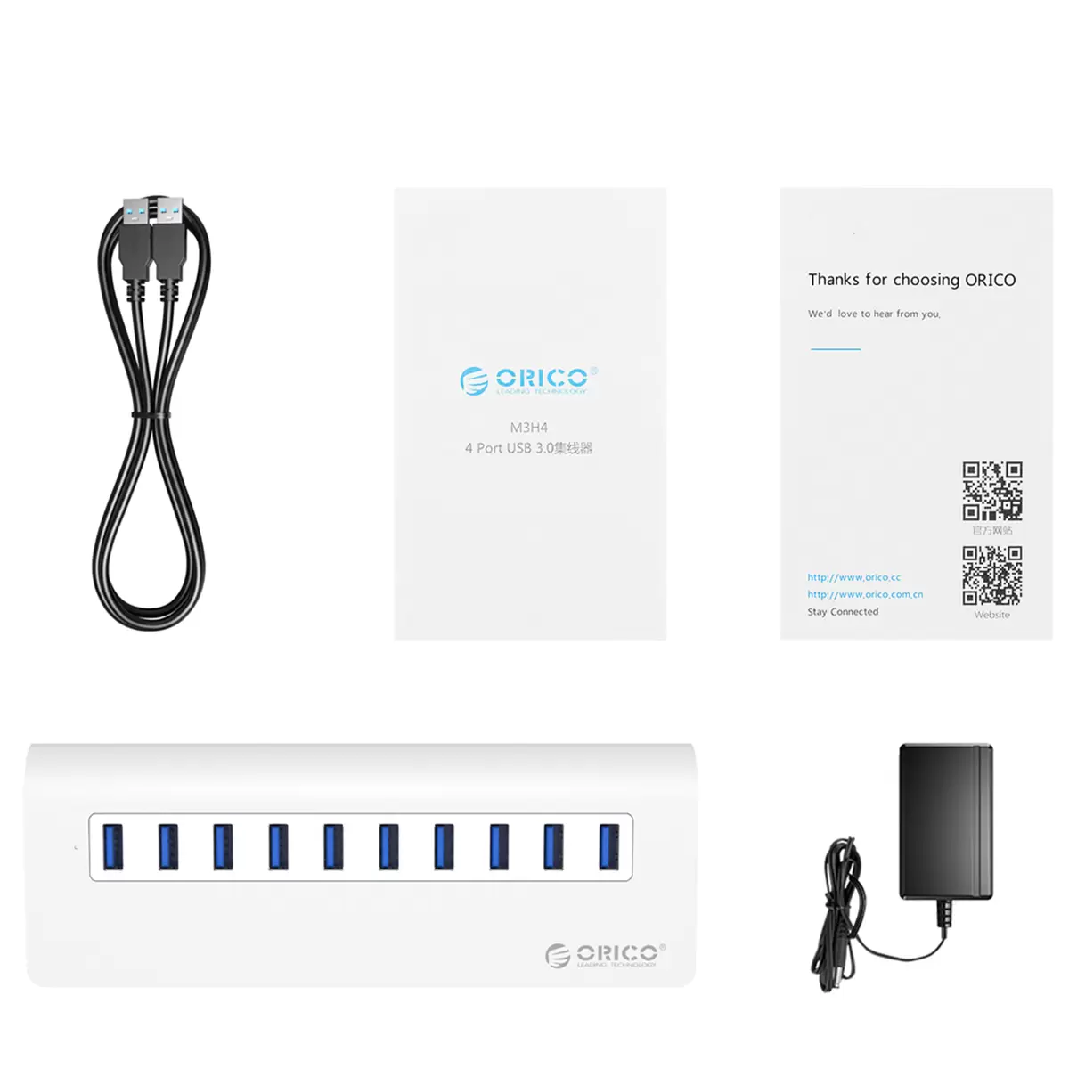 ORICO Aluminum Alloy 10 Port USB 3.0 Hub ORICO-M3H10-U3