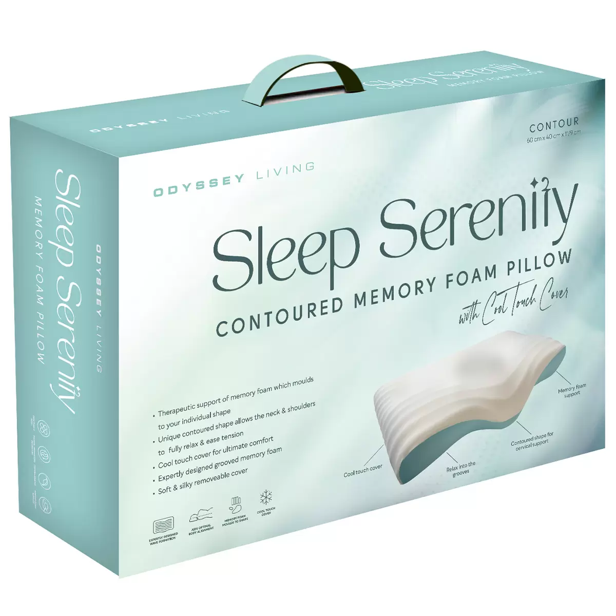 Odyssey Living Sleep Serenity Memory Foam Pillow