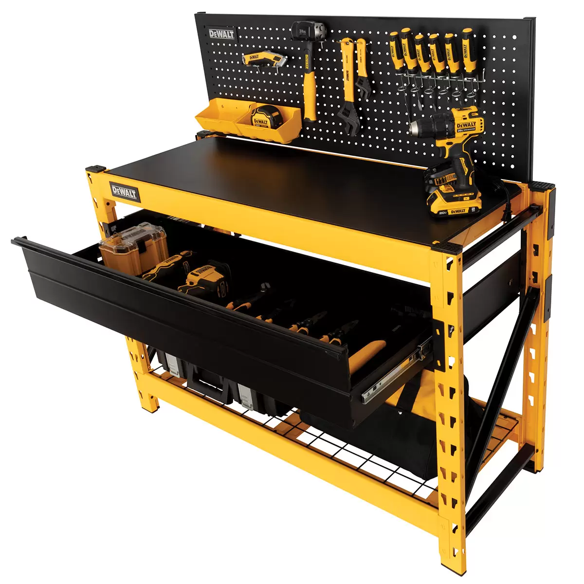 DEWALT 2-Shelf Industrial Storage Rack Work Station