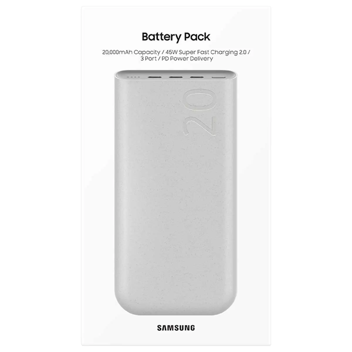 000mAh Battery Pack 45W Super Fast Charging 2.0 Beige