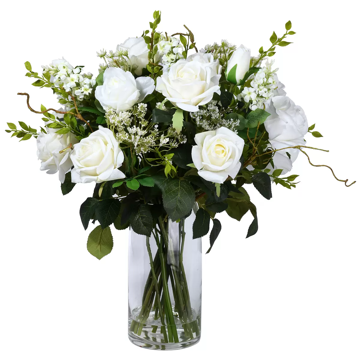 CG Hunter Faux English Rose Floral Arrangement 61cm