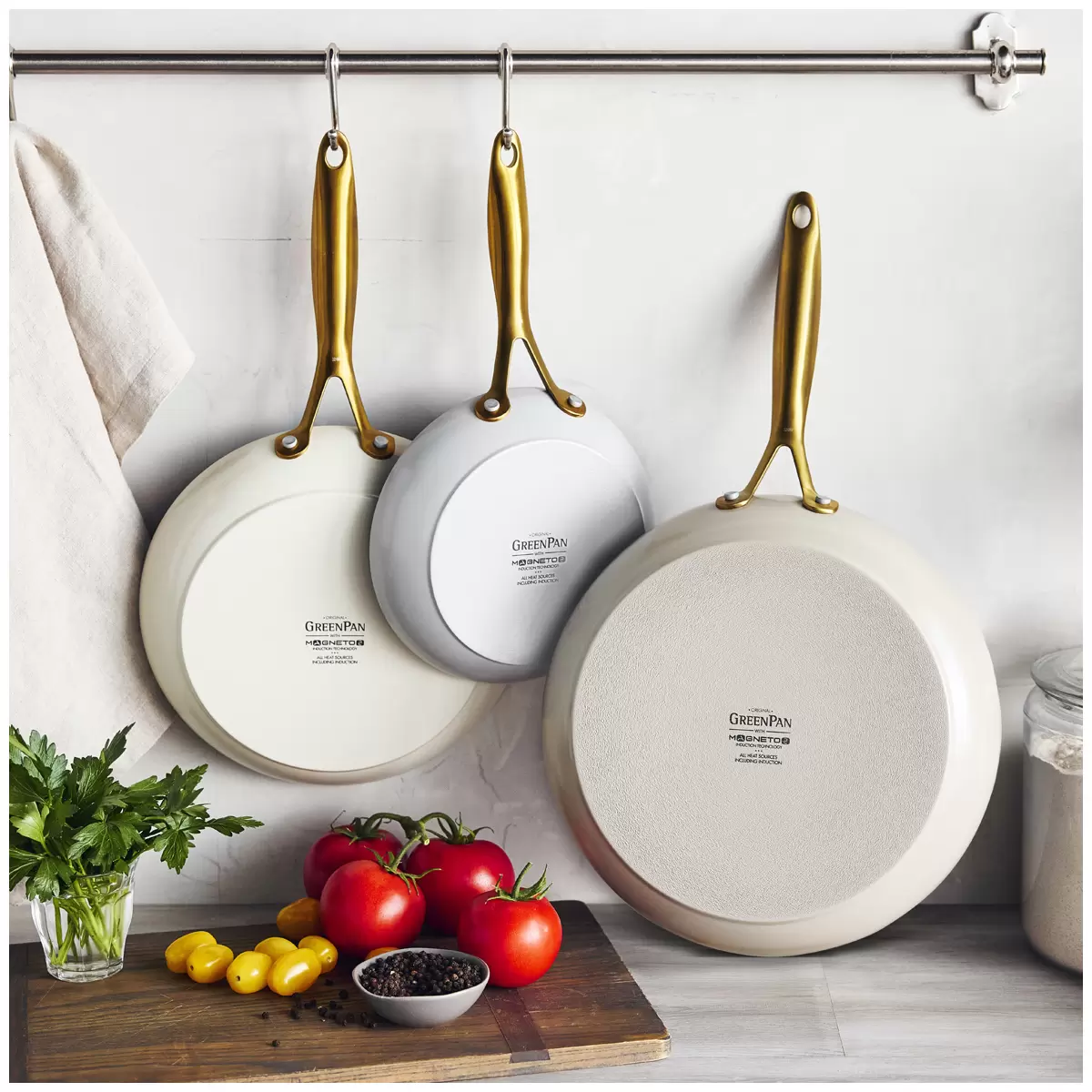 Greenpan Jewel Ceramic Frypans 3 Piece Set